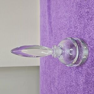 Crystal Glass heavy based perfume bottle